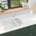 Vidaxl evier de cuisine egouttoir encastré réversible avec trou de montage pour robinet et distributeur ... Vidaxl evier de cuisine egouttoir encastré réversible avec trou de montage pour robinet et distributeur ...