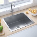 Vidaxl evier de cuisine fait à la main intérieur lavabo maison argenté acier inoxydable 51502 Vidaxl evier de cuisine fait à la main intérieur lavabo maison argenté acier inoxydable 51502