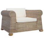 Vidaxl fauteuil avec coussins fauteuil de salon fauteuil de bureau fauteuil de salle de sjour fauteuil ...