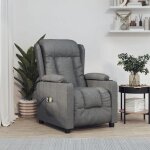 Vidaxl fauteuil Électrique de massage, siège inclinable avec dossier et repose - pied, fauteuil releveur, ... Vidaxl fauteuil Électrique de massage, siège inclinable avec dossier et repose - pied, fauteuil releveur, ...