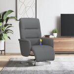 Vidaxl fauteuil inclinable de massage et repose - pieds, chaise avec dossier rglable, sige avec accoudoirs ...