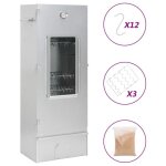 Vidaxl fumoir pour four  barbecue avec copeaux de bois 44, 5x29x110 cm 364743