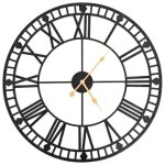 Vidaxl horloge murale vintage mouvement à quartz métal montre pendule de salon 50645 Vidaxl horloge murale vintage mouvement à quartz métal montre pendule de salon 50645