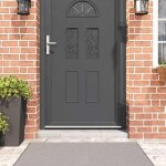 Vidaxl joint d�tanch�it� brosse de porte adh�sive 100 x 45 cm lot de 2 argent