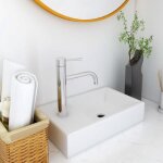 Vidaxl lavabo 400x220x90 mm smc blanc