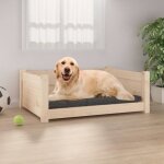 Vidaxl lit pour chien 75, 5x55, 5x28 cm bois massif de pin 821452