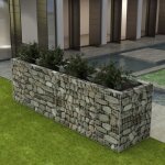 Vidaxl lit surlev  gabion acier 360x90x100 cm