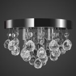 Vidaxl lustre plafonnier contemporain cristal lampe lampe suspendue eclairage 240688