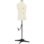 Vidaxl mannequin de couture ajustable pour homme crme taille 37 - 45