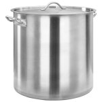Vidaxl marmite 98 l 50x50 cm acier inoxydable