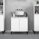 Vidaxl meuble d'évier blanc 58x33x60 cm bois d'ingénierie 821260 Vidaxl meuble d'évier blanc 58x33x60 cm bois d'ingénierie 821260