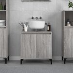 Vidaxl meuble d'vier sonoma gris 58x33x60 cm bois d'ingnierie 821266
