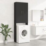 Vidaxl meuble pour machine  laver noir 64x25, 5x190 cm 808414