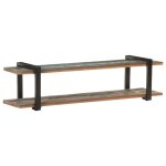 Vidaxl meuble tv 160x40x40 cm bois de rcupration massif
