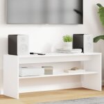Vidaxl meuble tv blanc 100 x 30 x 40 cm en bois ding�nierie - design contemporain