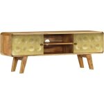 Vidaxl meuble tv bois de manguier massif 120 x 30 x 45 cm