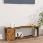 Vidaxl meuble tv chne fum 100x24x32 cm bois d'ingnierie 816035