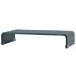 Vidaxl meuble tv / support pour moniteur 60 x 25 x 11 cm verre noir