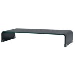 Vidaxl meuble tv / support pour moniteur 70 x 30 x 13 cm verre noir