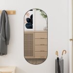 Vidaxl miroir mural 30x70 cm verre ovale 350455 Vidaxl miroir mural 30x70 cm verre ovale 350455