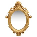 Vidaxl miroir mural style chteau 56x76 cm dor 320357