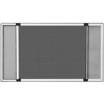 Moustiquaire - vidaxl - extensible - aluminium - (75 - 143)x50 cm - maille en fibre de verre