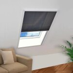 Moustiquaire - vidaxl - aluminium - 60 x 80 cm - pliss - ajustable