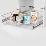 Vidaxl 2x panier treillis métallique 600 mm argenté panier de rangement 50481 Vidaxl 2x panier treillis métallique 600 mm argenté panier de rangement 50481