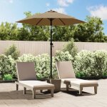 Vidaxl parasol extrieur parasol de patio parasol de terrasse parasol de jardin pare - soleil arrire ...