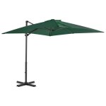 Vidaxl parasol de jardin en porte - à - faux et poteau en aluminium, pare - soleil de patio, abri de ... Vidaxl parasol de jardin en porte - à - faux et poteau en aluminium, pare - soleil de patio, abri de ...
