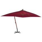Vidaxl parasol de jardin en porte - à - faux avec mât en bois, pare - soleil de patio, abri de soleil, ... Vidaxl parasol de jardin en porte - à - faux avec mât en bois, pare - soleil de patio, abri de soleil, ...