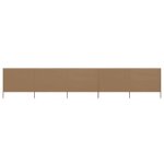 Vidaxl paravent 5 panneaux tissu 600 x 120 cm taupe Vidaxl paravent 5 panneaux tissu 600 x 120 cm taupe
