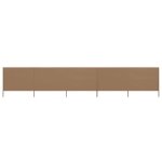 Vidaxl paravent 5 panneaux tissu 600 x 160 cm taupe 47169 Vidaxl paravent 5 panneaux tissu 600 x 160 cm taupe 47169