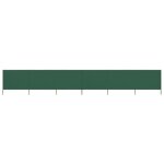 Vidaxl paravent 6 panneaux tissu 800 x 120 cm vert Vidaxl paravent 6 panneaux tissu 800 x 120 cm vert