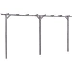 Pergola - vidaxl - 400x40x205 cm - bois de pin imprégné - résistant aux intempéries - design moderne Pergola - vidaxl - 400x40x205 cm - bois de pin imprégné - résistant aux intempéries - design moderne