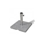 Socle de parasol - vidaxl - 20 kg - granite - carré - 400 x 400 x 48 mm Socle de parasol - vidaxl - 20 kg - granite - carré - 400 x 400 x 48 mm