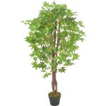 Vidaxl plante artificielle d'rable avec pot vert 120 cm