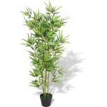 Vidaxl plante artificielle avec pot bambou 120 cm vert