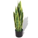 Vidaxl plante artificielle avec pot sansevire 65 cm vert