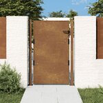 Vidaxl portail de jardin, portillon de patio avec serrure, barrire de scurit, porte d'extrieure terrasse, ...