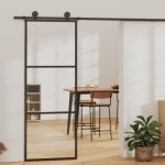 Vidaxl porte coulissante 3 panneaux systme de porte rail salon salle de sjour cuisine maison intrieur ...