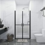 Vidaxl porte de douche esg transparent (88 - 91)x190 cm