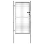 Vidaxl porte de jardin acier galvanis� 105x200 cm argent�