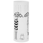 Vidaxl porte - parapluie femmes acier blanc