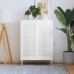 Vidaxl portes  persiennes 2 pcs bois de pin massif blanc 99, 3x39, 4 cm