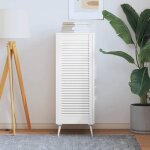 Vidaxl porte  persiennes bois de pin massif blanc 99, 3x39, 4 cm