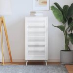 Vidaxl porte  persiennes bois de pin massif blanc 99, 3x49, 4 cm