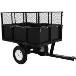 Vidaxl remorque basculante de tondeuse de pelouse chariot de transport sol compost matériaux de construction ... Vidaxl remorque basculante de tondeuse de pelouse chariot de transport sol compost matériaux de construction ...