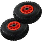 Roue de diable - vidaxl - 3. 00 - 4 - caoutchouc - lot de 2 - dimensions 260 x 85 mm