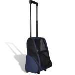 Vidaxl chariot polyvalent pliable pour animaux de compagnie bleu 170193